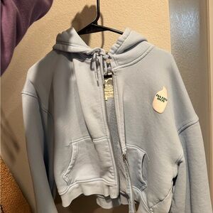 Light Blue Hoodie Jacket
